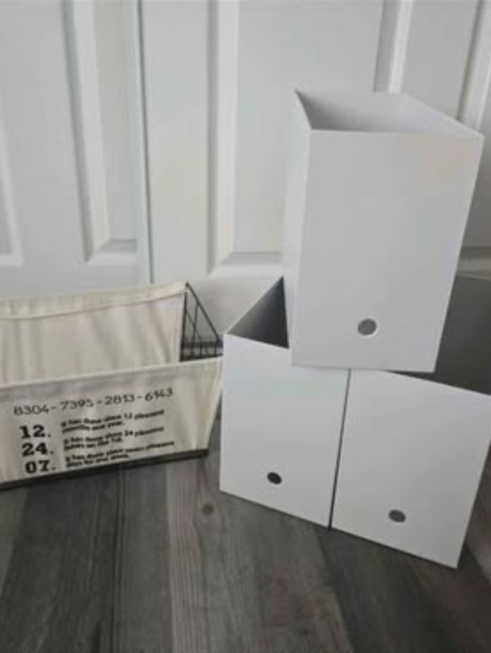 Set of 4 MUJI File Box Polypropylene Japan Walmart  container cabinet organizer